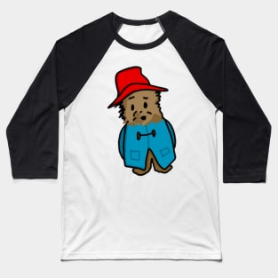 Bear in Hat (Front View) Baseball T-Shirt